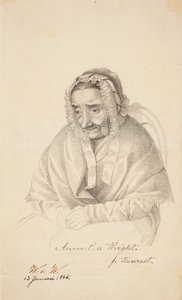 Anna Christina von Wright, de grootmoeder van de kunstenaar door Wilhelm von Wright