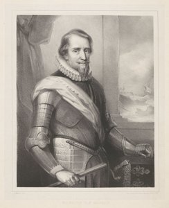 Portret van Maurits, prins van Oranje door Wilhelmus Cornelis Chimaer van Oudendorp