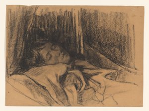 Vrouw van Wilhelmus Johannes Steenhoff, in bed