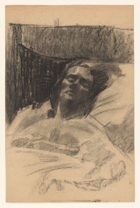 Vrouw van Wilhelmus Johannes Steenhoff, in bed