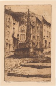 Le Puy door Willem Adrianus Grondhout (signed by artist)