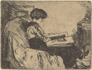 Portret van Martha Grondhout-Heshusius door Willem Adrianus Grondhout (signed by artist)