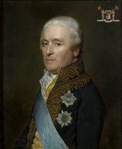 Adriaen Pieter Twent (1745-1816), Graaf van Rosenburg, Minister van Binnenlandse Wateren, Minister van Binnenlandse Zaken en Kamerheer van Koning Lodewijk Napoleon door Willem Bartel van der Kooi