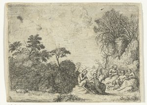 Fluitspelende sater door Willem Basse