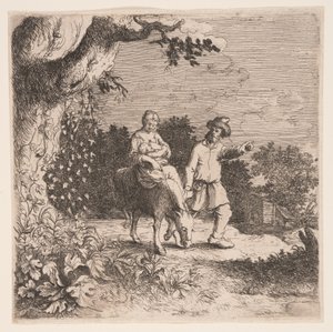 De vlucht naar Egypte door Willem Basse