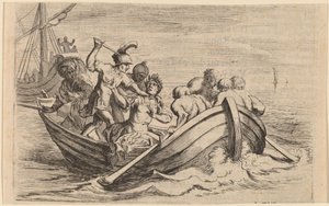 De Steekpartij van Pompeius door Willem Basse