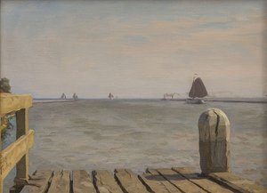 Pier in Enkhuizen. 1918