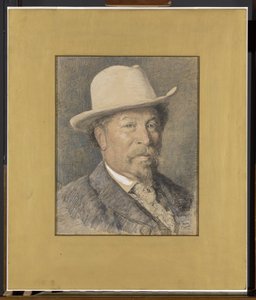 Portret van de kunstschilder Gerardus Johannes Roermeester (1844-1936)