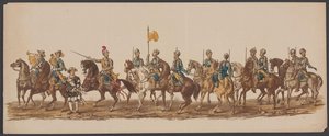 Delftse optocht van 1862, eerste groep door Willem Bernardus IJzerdraat