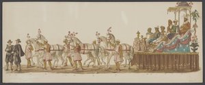 Delftse optocht van 1862, zesde groep door Willem Bernardus IJzerdraat