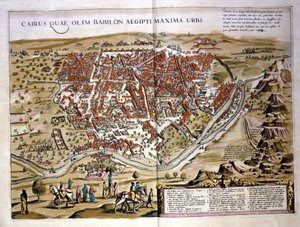 Caïro. Atlas door Wilhelm Blaeu, Amsterdam 1630.