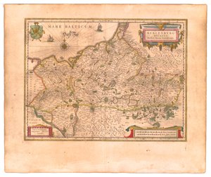 Hertogdom Mecklenburg door Willem Blaeu