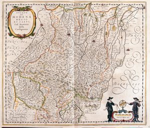 Modena, Reggio Emilia, Carpi, einde van Garfagnana, Italië, in 