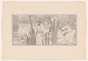 Waterlelies door Willem C. Scherjon