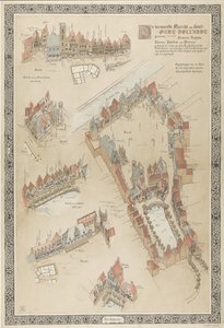 Plattegrond van Oud-Holland, 1895