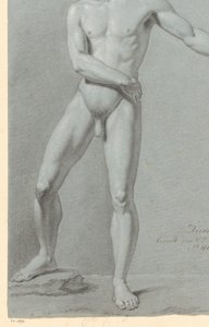 Staand mannelijk naakt, van voren gezien (3e prijs 1810)