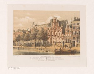 Huis met de Hoofden aan de Keizersgracht door Willem Hekking jr.