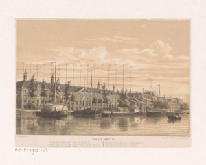 Verpleeghuis aan de Binnen Amstel in Amsterdam door Willem Hekking jr.