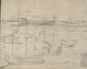 De Nederlandse vloot bij de rede van Kopenhagen 1658 door Willem I van de Velde