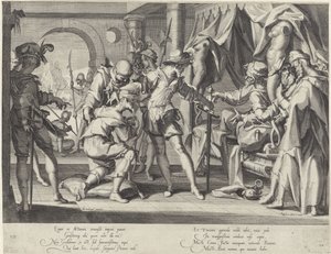 Graaf Willem III van Holland geeft opdracht tot de onthoofding van zijn baljuw