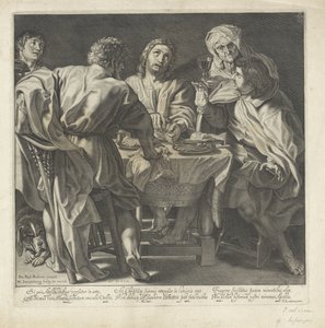 Maaltijd in Emmaüs door Willem Isaacsz. van Swanenburg