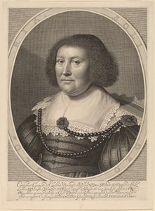 Catherine, gravin van Pallandt door Willem Jacobsz Delff after Michiel van Miereveld