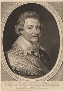 Ernst Casimir, Graaf van Nassau-Dietz door Willem Jacobsz Delff after Michiel van Miereveld