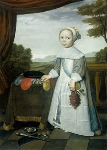 Portret van Johannes van Rees (1662-1690/91), halfbroer van Elisabeth van Oosten, als kind