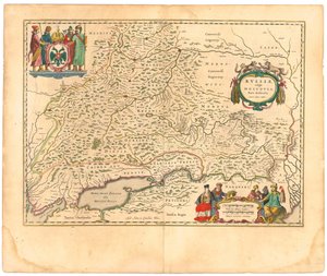 Kaart van Rusland Uit: Theatrum Orbis Terrarum..., 1645