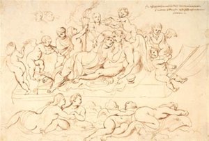 De bruiloft van Cupido en Psyche