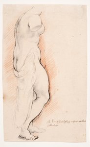 Venus. Antiek standbeeld gezien van rechts door Willem Panneels