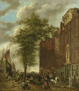De Slijpsteenmarkt, Amsterdam door Willem Pieter Hoevenaar