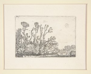Kudde schapen bij het water, Plaat 8 uit De set van de landschappen door Willem Pietersz. Buytewech