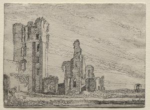 Ruïnes van het kasteel Huys Te Kleef bij Haarlem