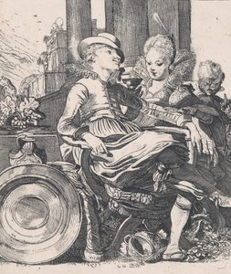 Het verliefde paar: Lucelle en Ascagnes, 1616