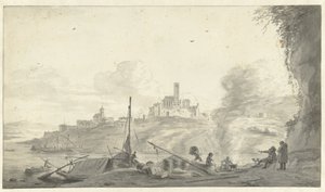 Italiaans landschap door Willem Schellinks