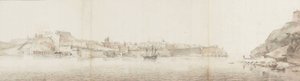 Uitzicht op Valletta op het eiland Malta, gezien vanaf Senglea