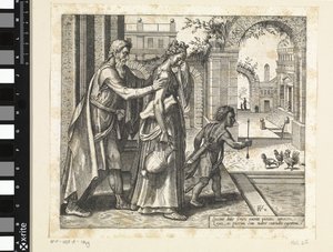Verdrijving van Hagar en Ismaël Geschiedenis van Hagar en Ismaël (serie) door Willem Thibaut