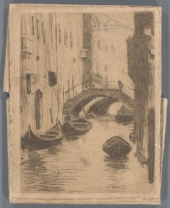 Brug over de Rio di San Toma, Venetië