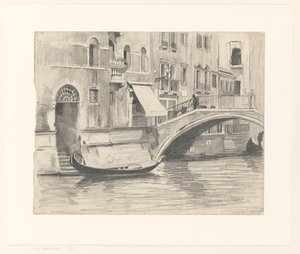 Gezicht in Venetië door Willem Arnoldus Witsen