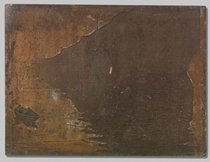Gezicht op Waterloo Bridge in de mist in Londen door Willem Arnoldus Witsen
