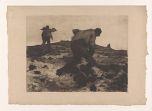 Landarbeiders op de heide door Willem Arnoldus Witsen