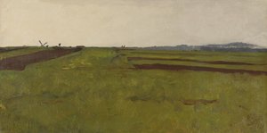 Landschap met velden door Willem Arnoldus Witsen