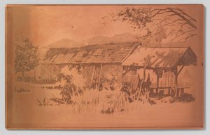 Lang bijgebouw, Gambar door Willem Arnoldus Witsen