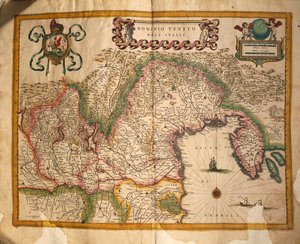 Kaart van het gebied onder Venetiaanse heerschappij, uit Regionum Italiae door Willem and Joan  Blaeu