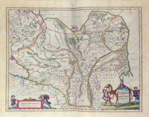 Kaart van Siberië en China uit Le Theatre du Monde of Nieuw Atlas, 1645