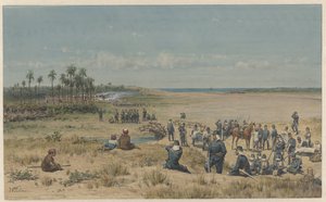 De verovering van Toemoelit tijdens de expeditie van Samalangan, 26 augustus 1877 door Willem de Famars Testas