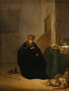 De goudweger door Willem de Poorter