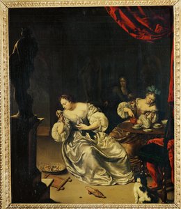 Le De - Theetijd ... door Willem van (after) Mieris