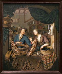 Uienverkoper door Willem Van Mieris